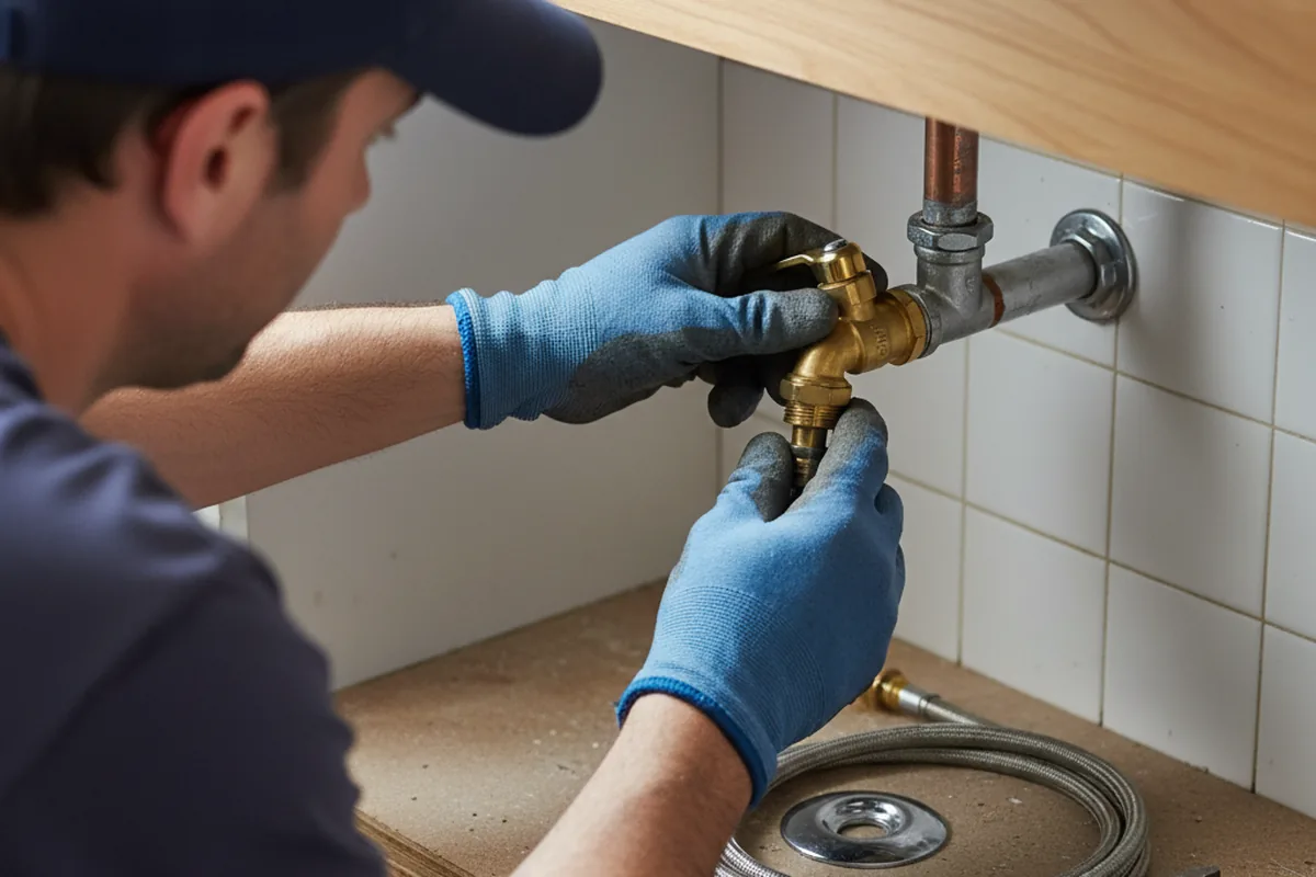 Shutoff valve and fitting work during Emergency Plumbing in Queens Village